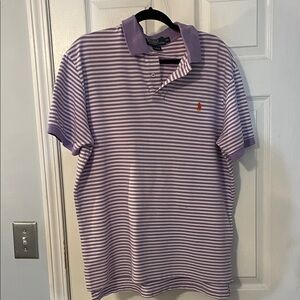 Ralph Lauren Lavender Striped Polo